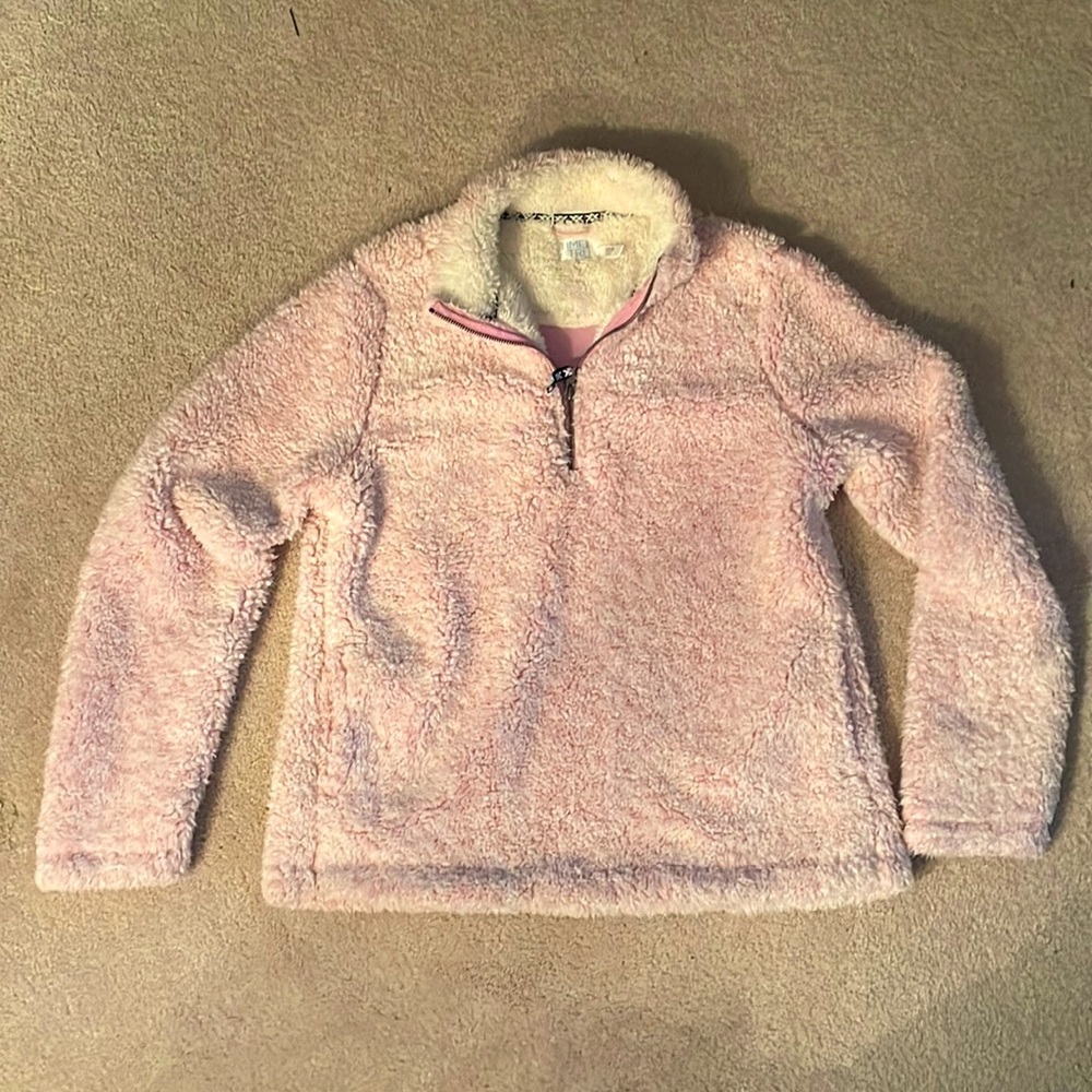 Quarter zip Sherpa jacket